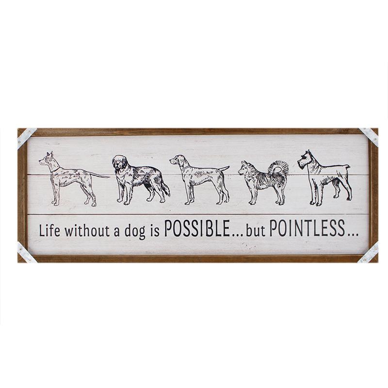 Life Without Dog Plaque