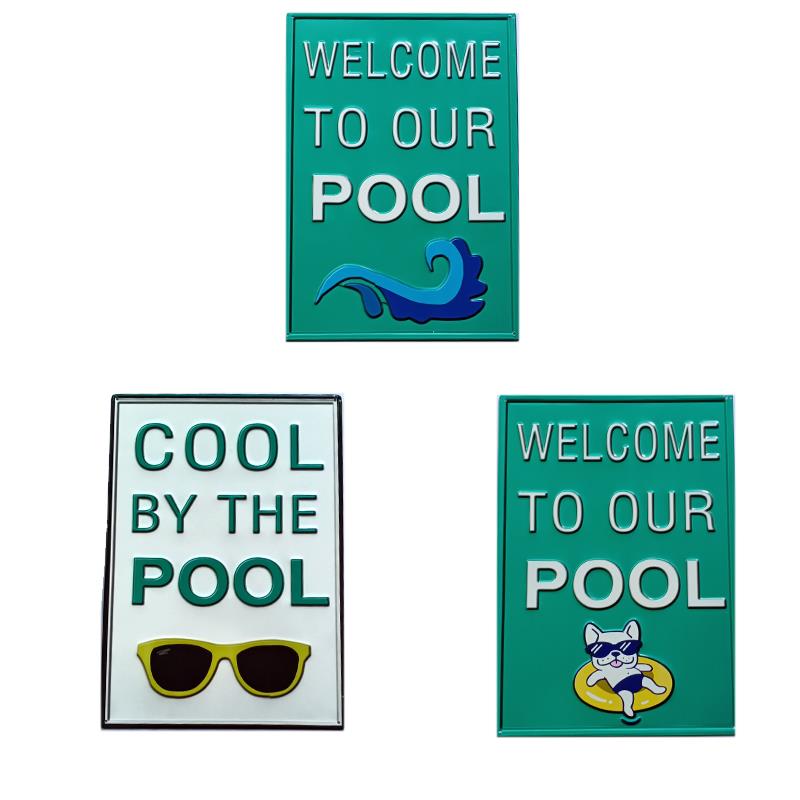 3 Asst. Pool Signs