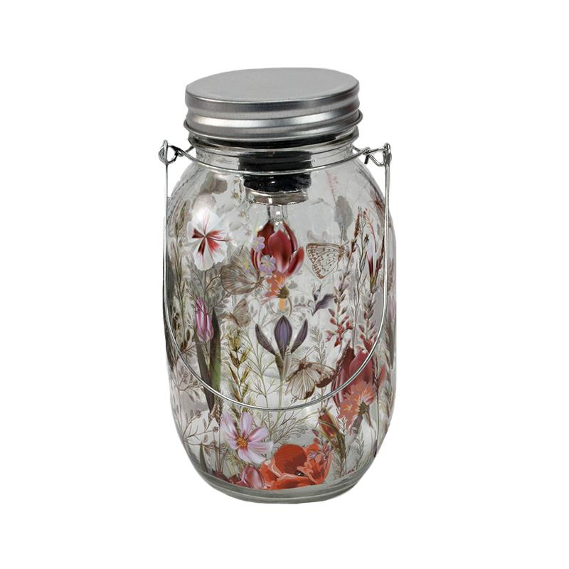 LED Floral Jar