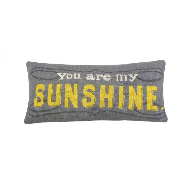 Sunshine Lumbar Knit Pillow