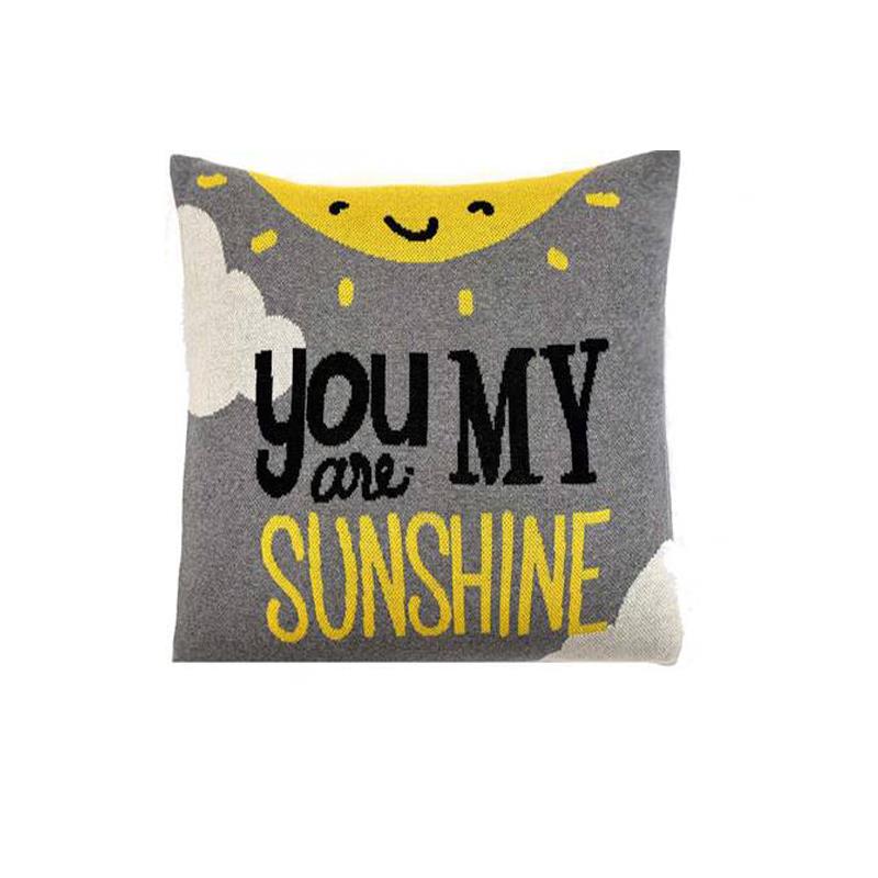 Sunshine Sq Knit Pillow