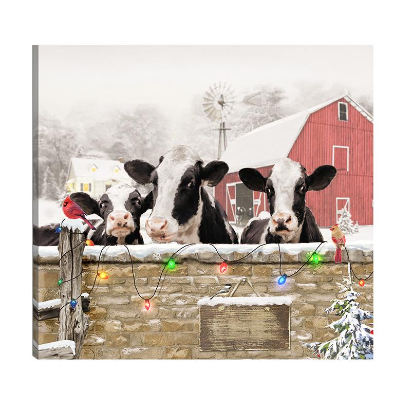 Cow LED Wall Art