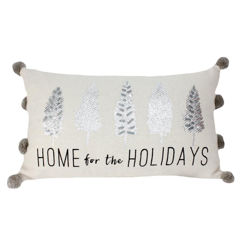 Pillow Silver Home Holidays