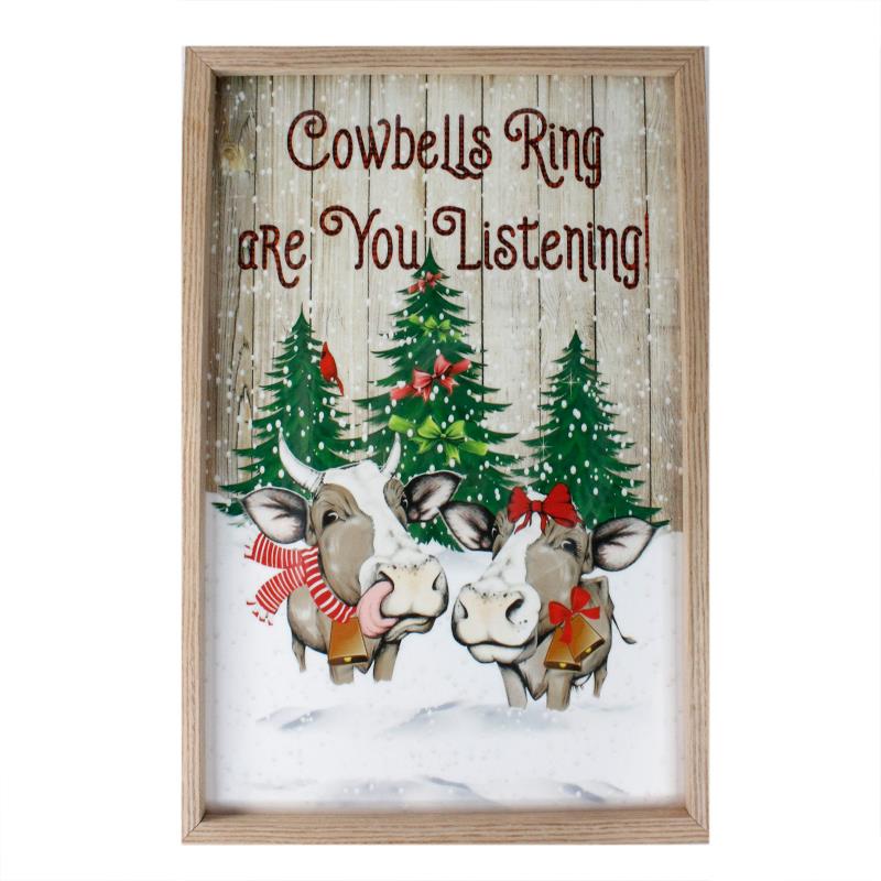 Cowbells Ring Wall Plaque