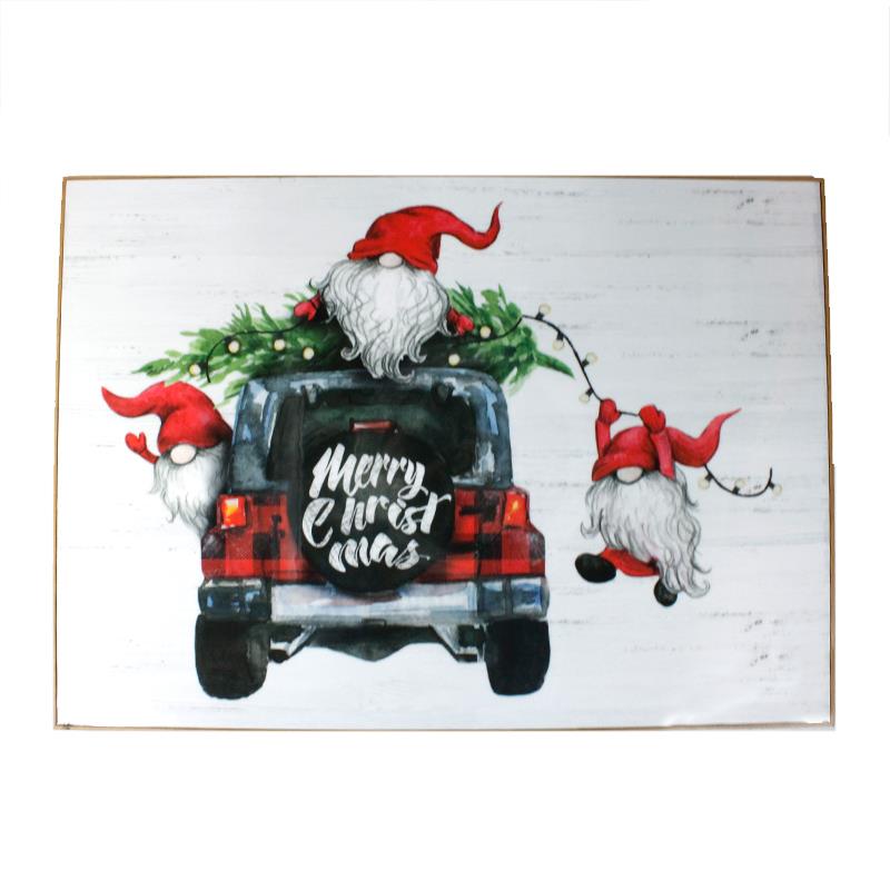 Christmas Gnomes Wall Plaque