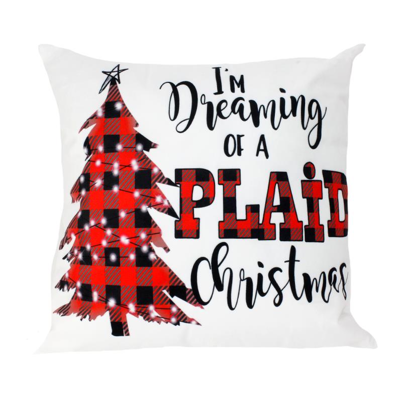 Dreaming of Plaid Pillow