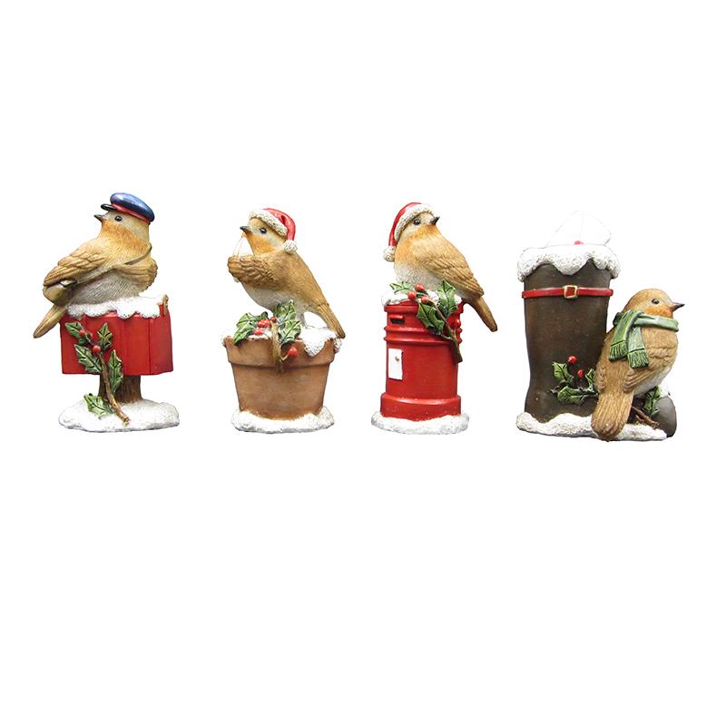 4 Asst. Christmas Birds