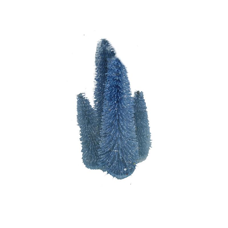 Blue Bottle Brush Tree Set