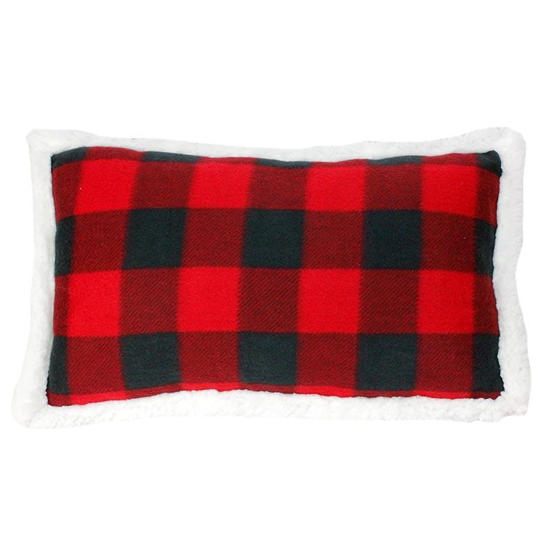 Fleece Buffalo Plaid Pillow