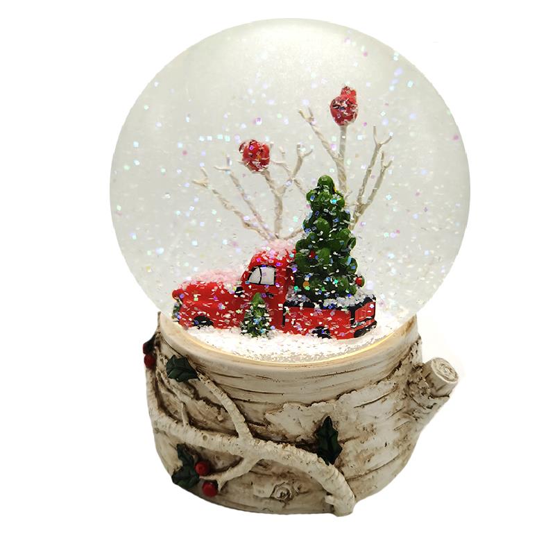 Red Truck Snowglobe LED