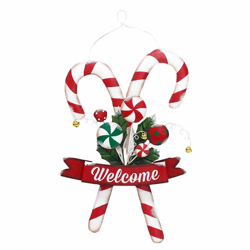 Candy Cane Wall Plaque