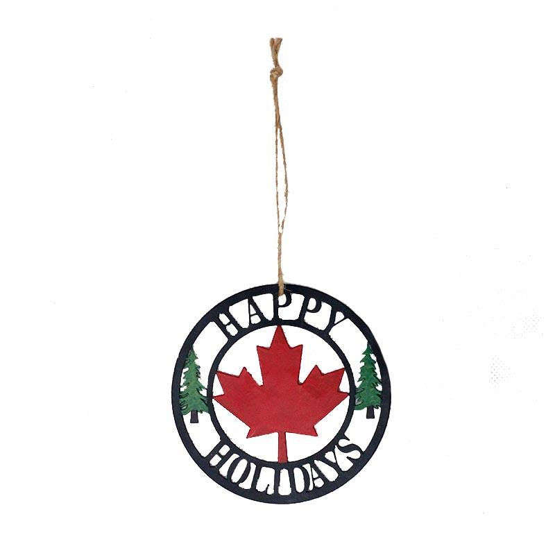 Canada Happy Holidays ornament