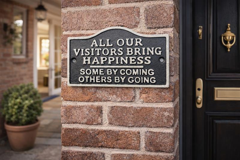 Visitors Sign