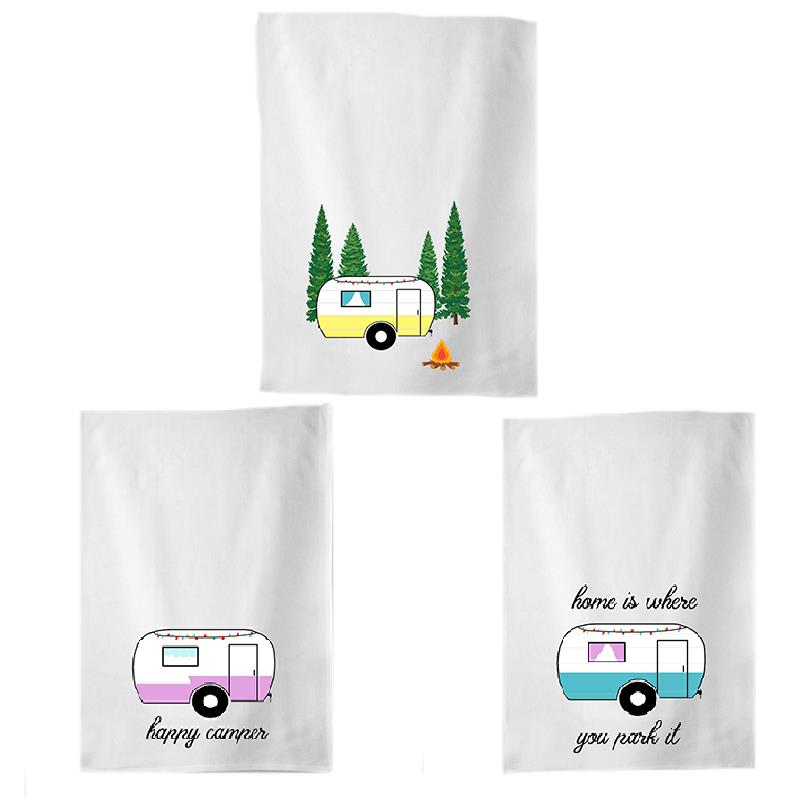 3 Asst. Camper Tea Towels