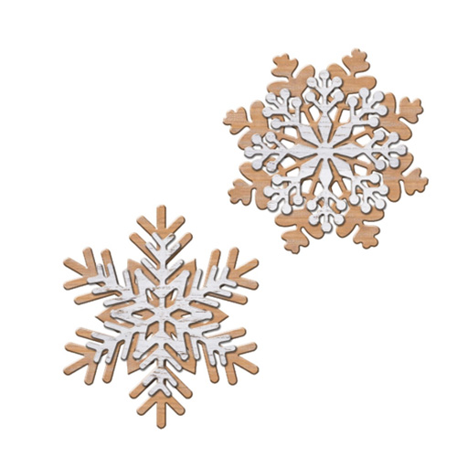 2 Asst Snowflakes