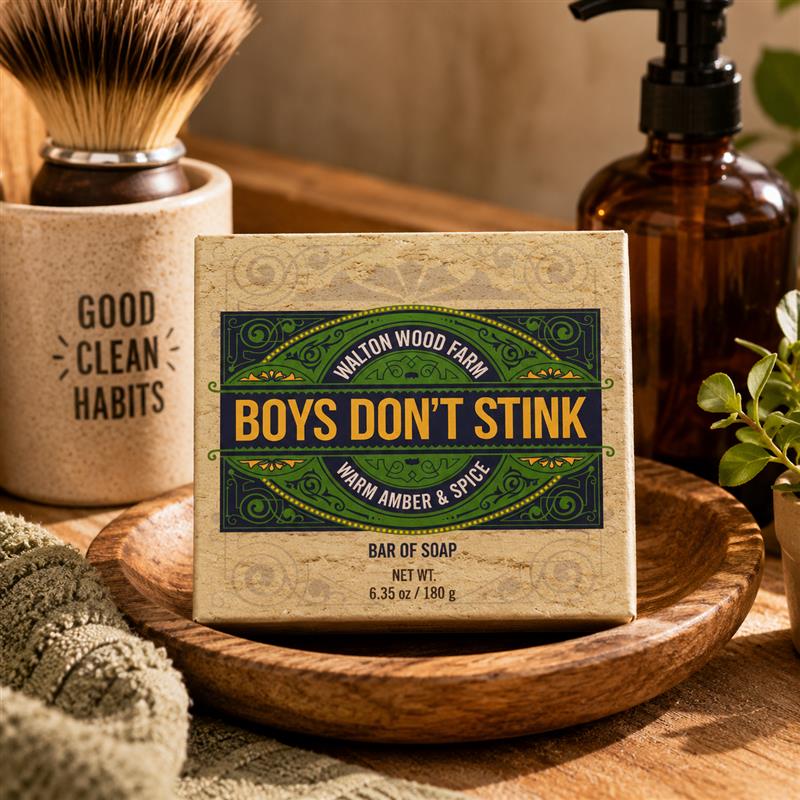 SM Soap Bar- Boy's Don't Stink