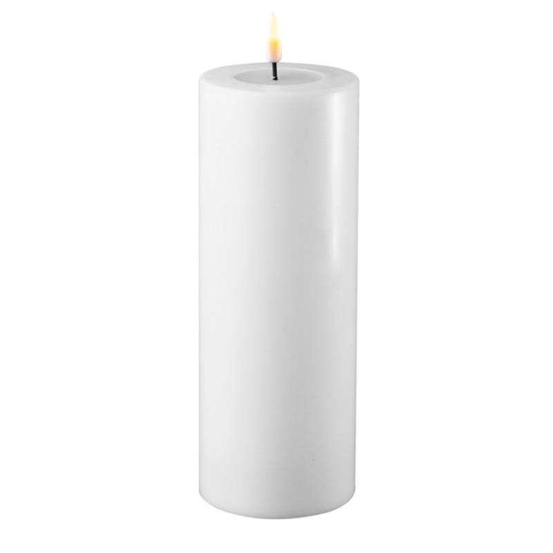 WHITE LED CANDLE 3x8 INCH