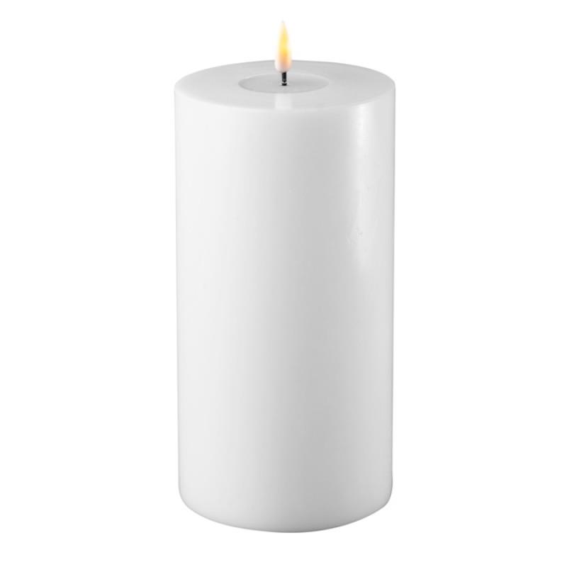 WHITE LED CANDLE 4x8 INCH