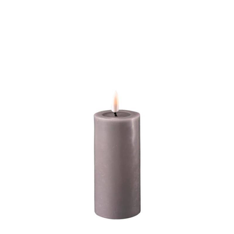 GREY LED CANDLE 2x5 INCH