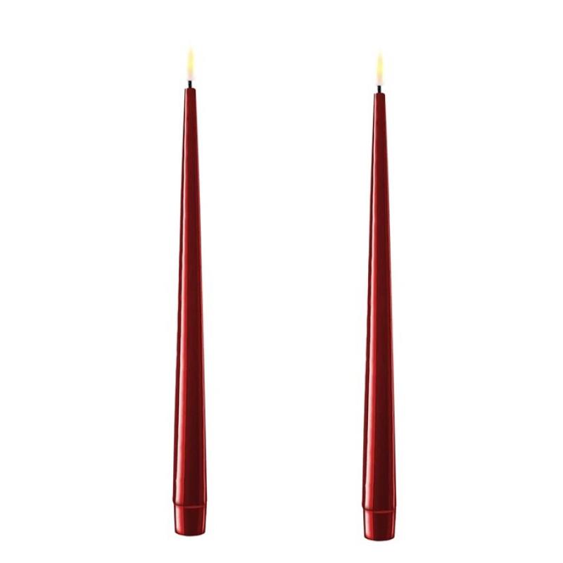 BORDEAUX LED SHINY TAPERS 11