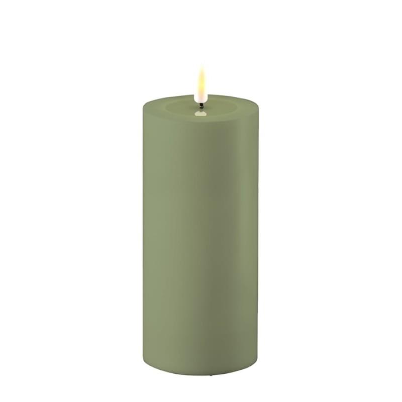 DUST GREEN OUTDOOR CANDLE 3x6